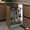 Ngăn Kéo Gia Vị, Chai Lọ, Dao Thớt Cánh Mở/Kéo Garis Titanium MM02N