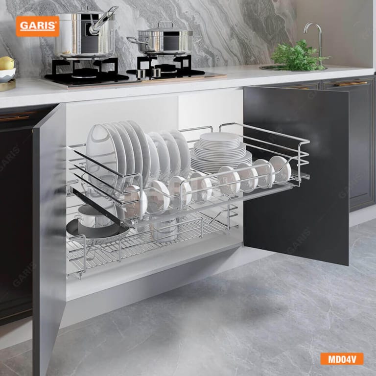 ngan-keo-bat-dia-inox-hop-canh-mo-garis-merkel-MD04V-1 Ngăn Kéo Xoong Nồi Bát Đĩa Cánh Mở/Kéo Garis Megkel MD04V