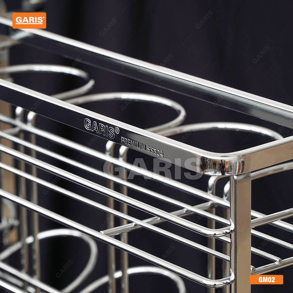 ngan-keo-gia-vi-dao-thot-chai-lo-garis-premium-GM02C-2 Ngăn Kéo Dao Thớt, Gia Vị, Chai Lọ Inox, Garis Premium GM02C - GK02C