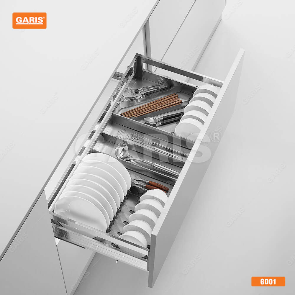 ngan-keo-bat-dia-inox-hop-canh-keo-garis-carbonis-GD01 Ngăn Kéo Bát Đĩa Inox Hộp Cánh Kéo Garis Carbonis GD01